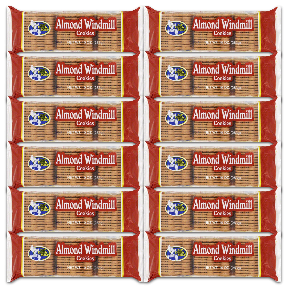 Little Dutch Maid Almond Windmill Cookie, 10-Ounce (Pack of 12)