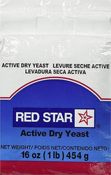 TableTop King Lesaffre Red Star 1 lb. Vacuum Packed Bakers Active Dry Yeast