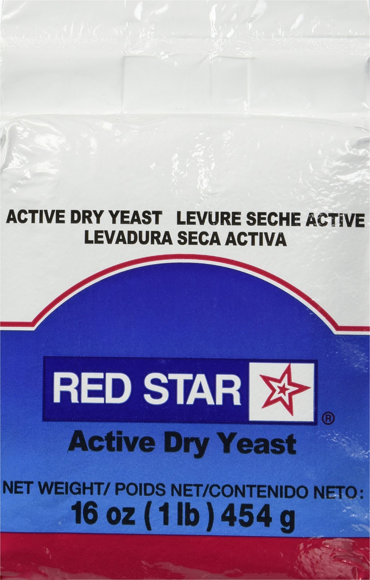 TableTop King Lesaffre Red Star 1 lb. Vacuum Packed Bakers Active Dry Yeast