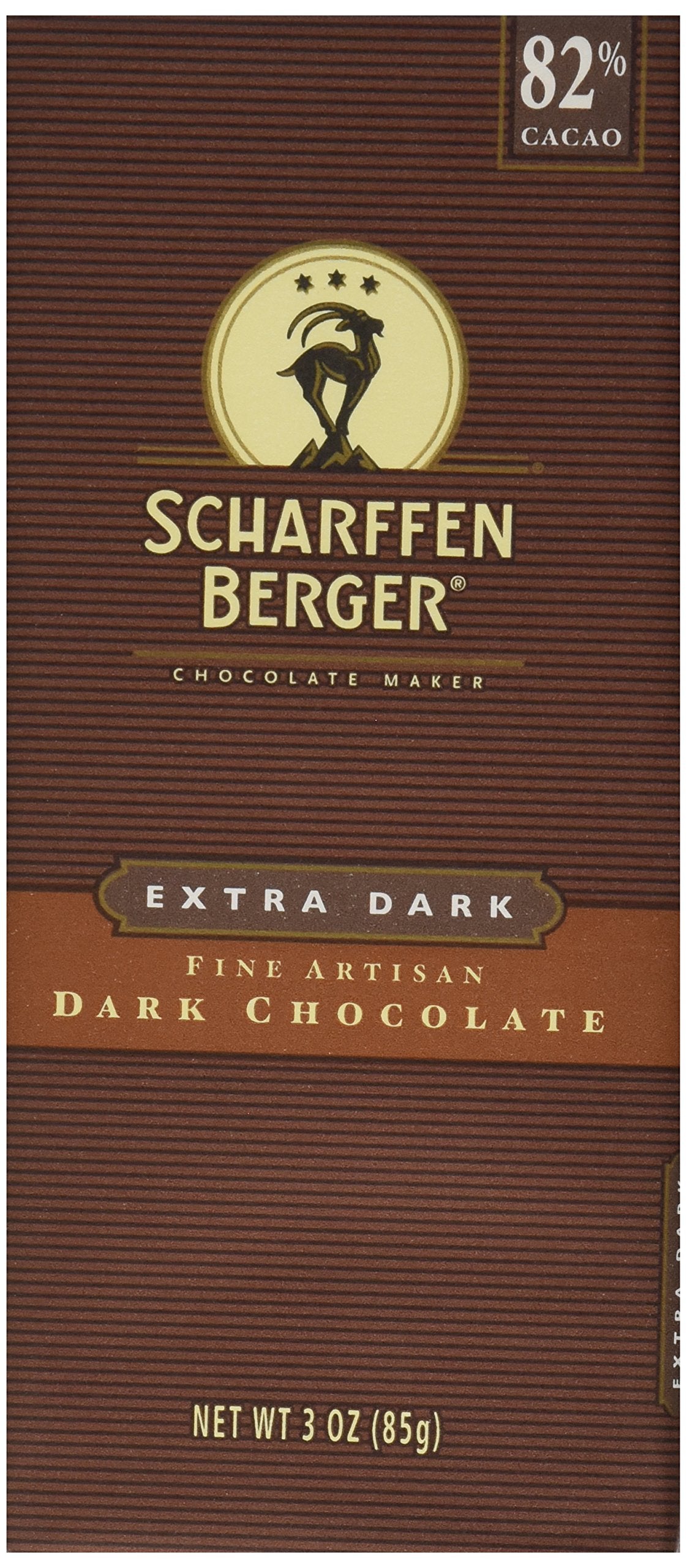 Scharffen Berger, 82% Extra Dark Chocolate Bar, 3 oz