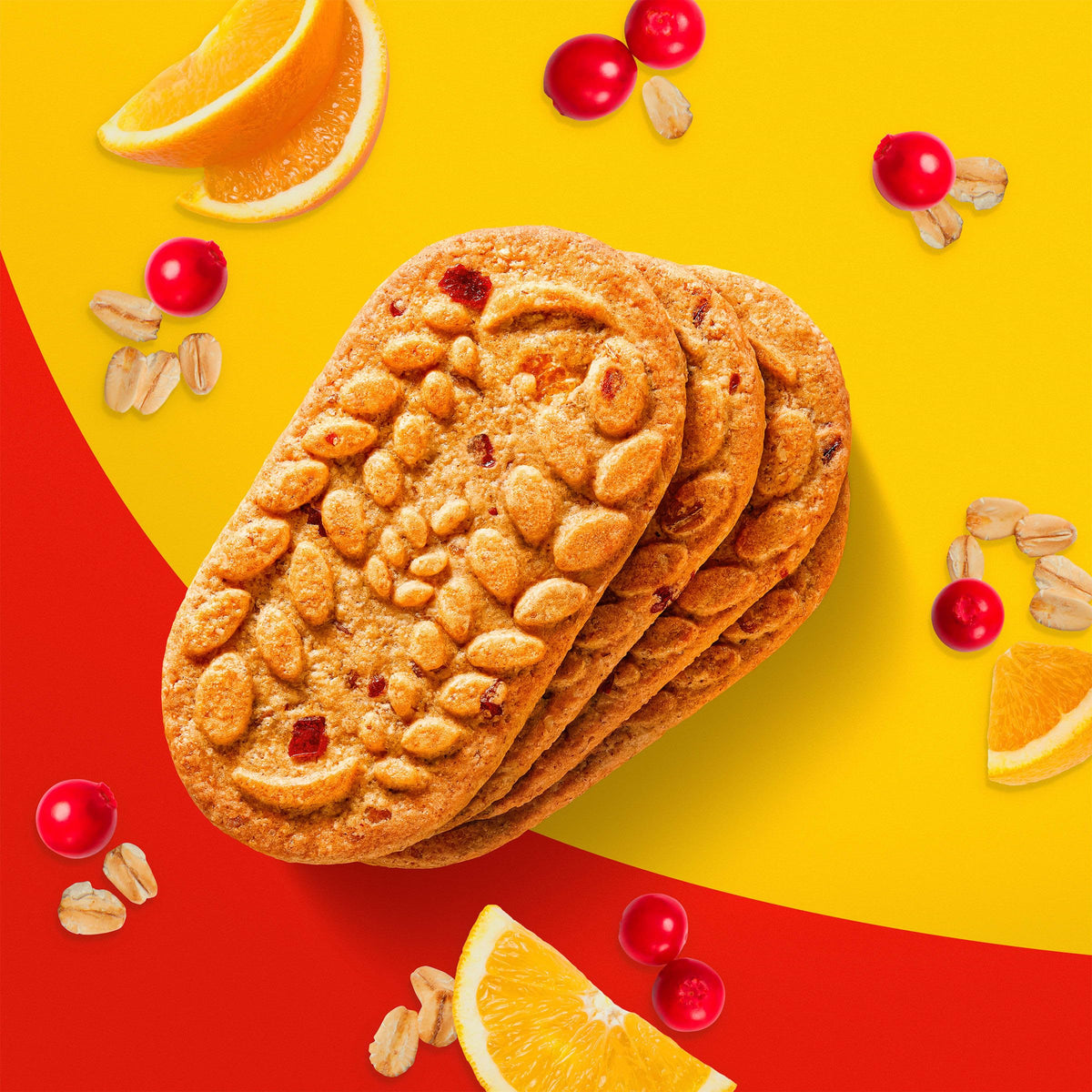 belVita Breakfast Bars Biscuits, Cranberry Orange, 5 Packs (4 Biscuits Per Pack)