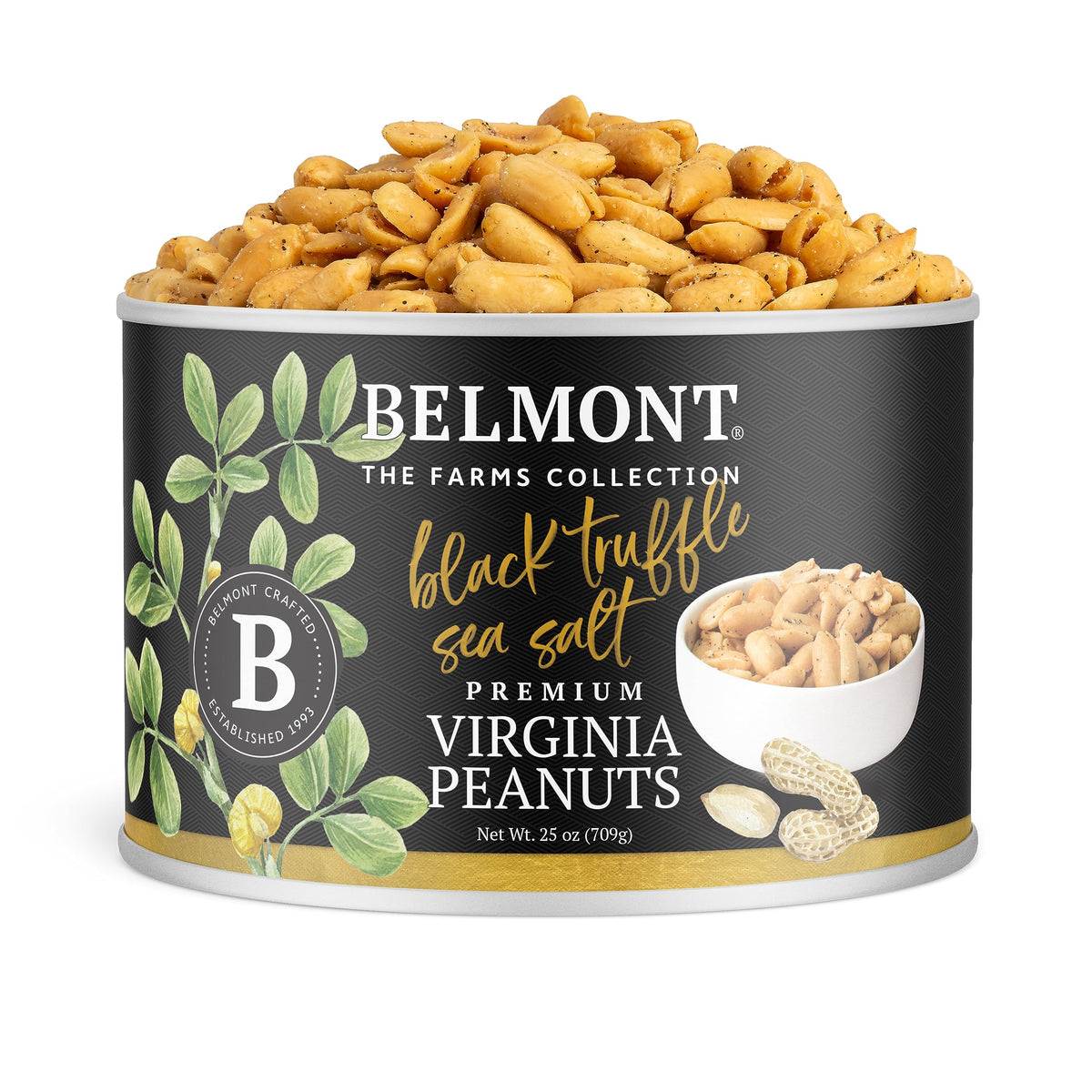 Belmont Peanuts Black Truffle Virginia Peanuts, 25oz, Farms Collection