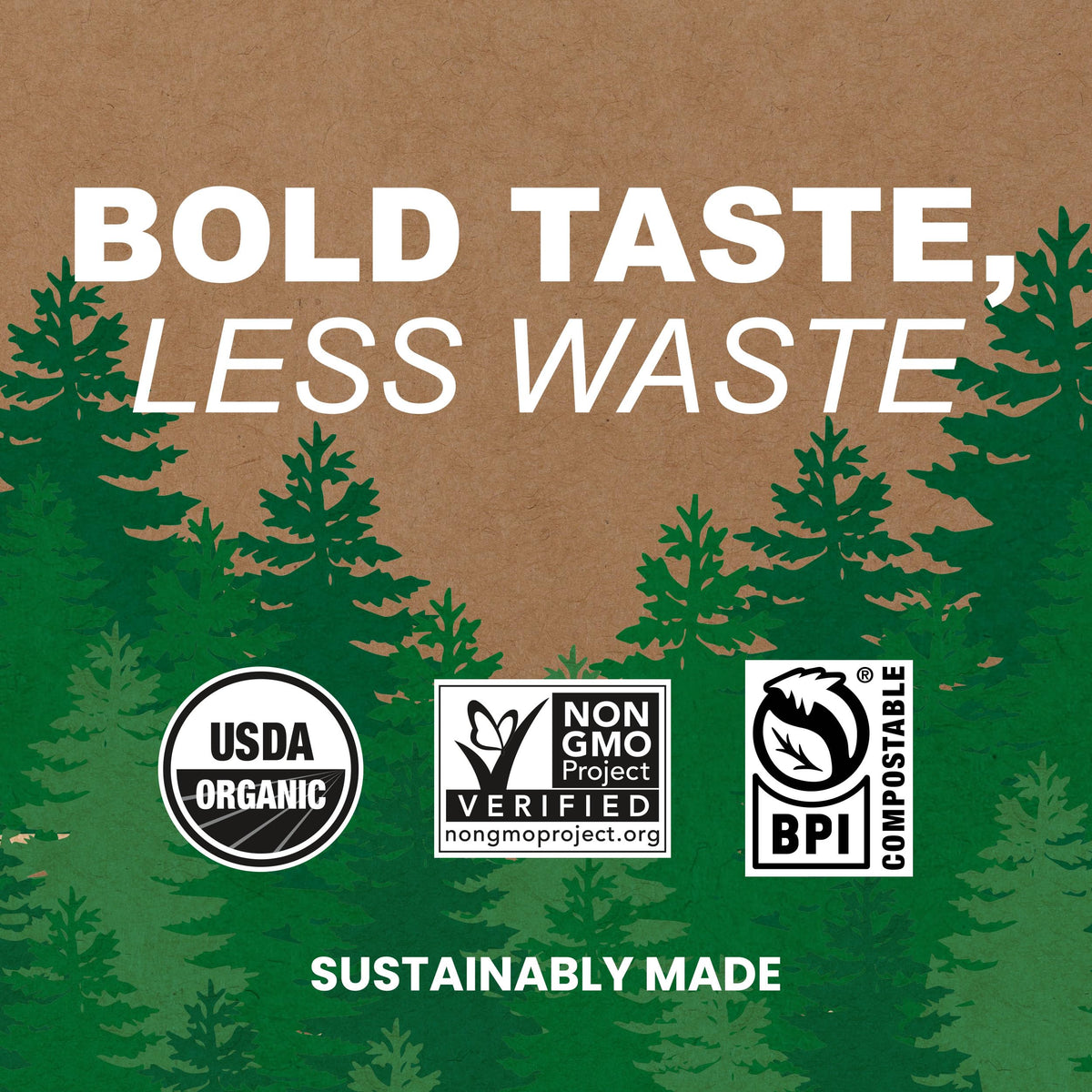 Vermont Coffee Company, Organic Dark Roast Coffee Pods, Single-Serve, Compostable Pods, 10CT, Made in the USA