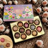 Mother’s Day Chocolate Gift Box - Assorted Gourmet Truffles Gift Box - Elegant Mothers Day Gifts for Mom, Wife, Grandma - Premium Candy Assortment, 6