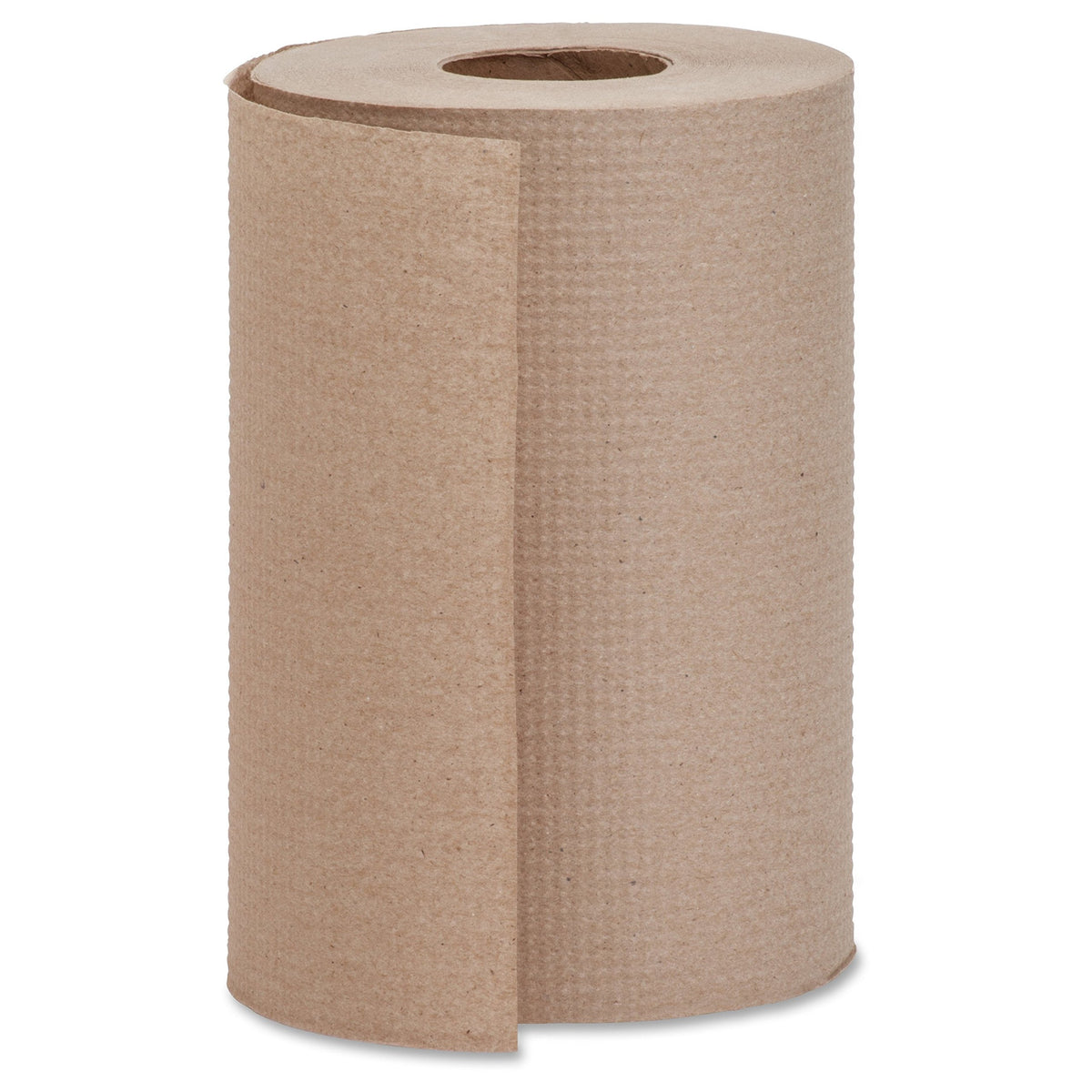 Genuine Joe Hardwound Roll Towels, Kraft, 7.9" x 350', 12 Count
