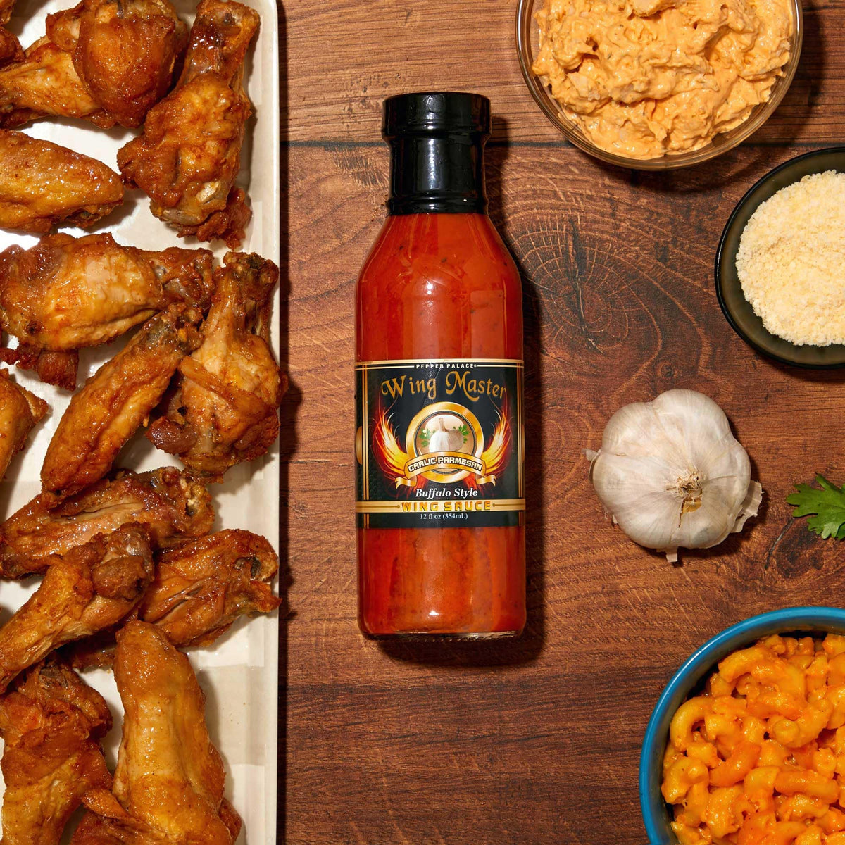 Pepper Palace Wing Master Garlic Parmesan Wing Sauce