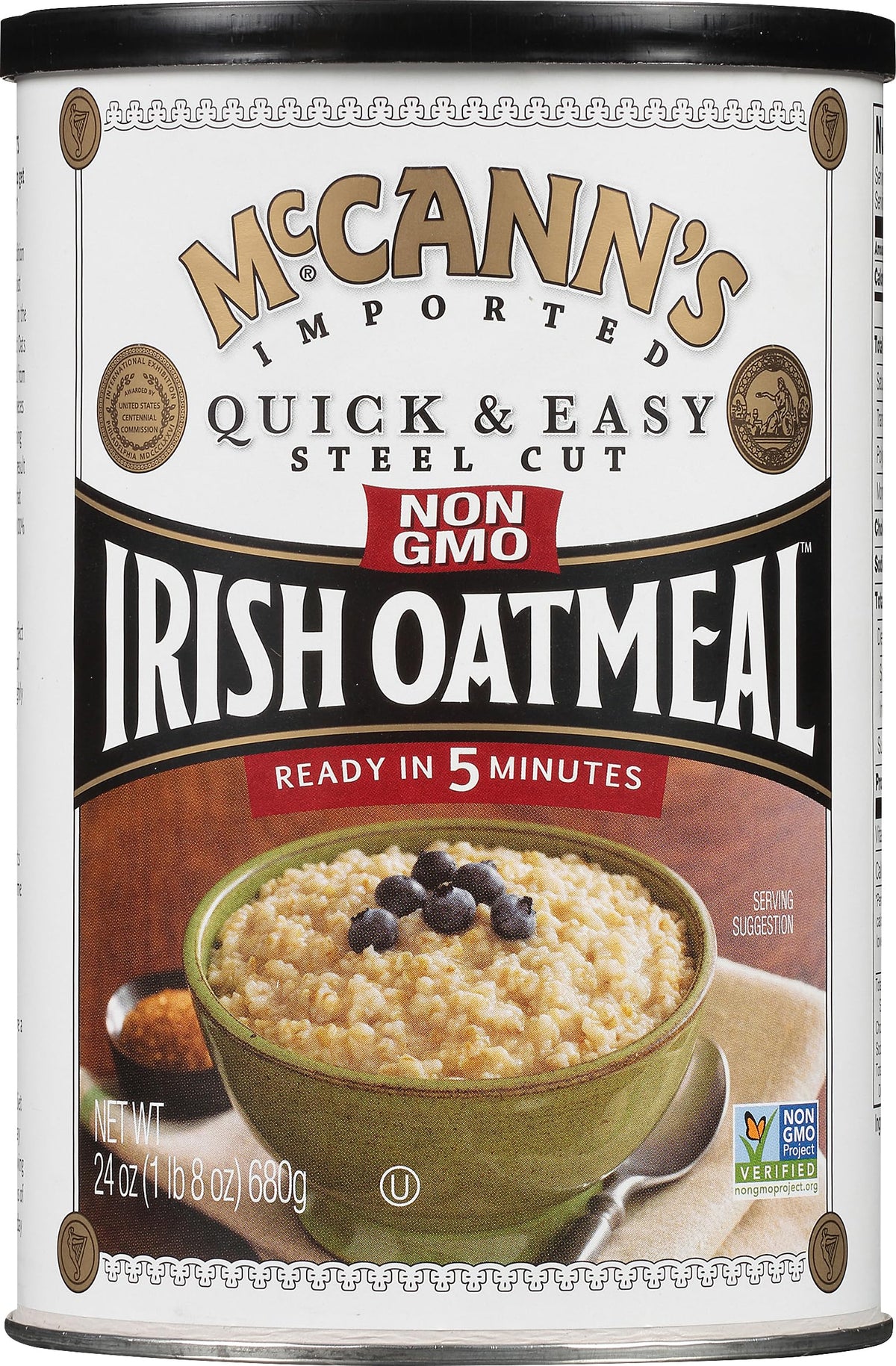 McCann's Irish Oatmeal, Quick & Easy Steel Cut Oats, 24 Ounce