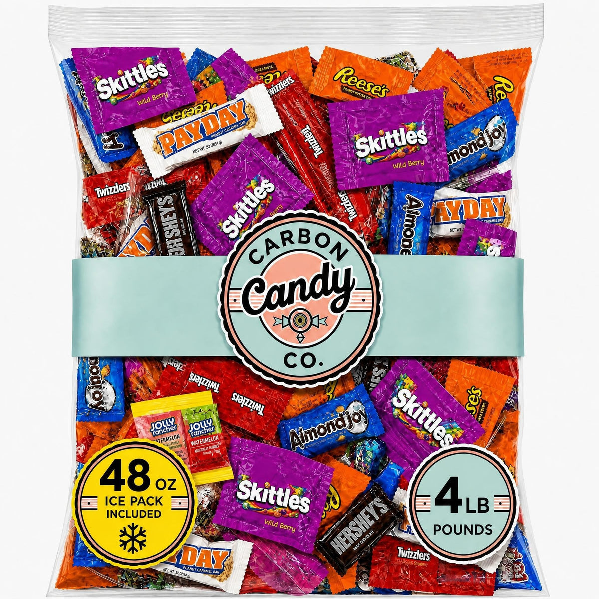 Bulk Pinata Candy & Chocolate Variety Pack, 4 Lb Individually Wrapped Mix