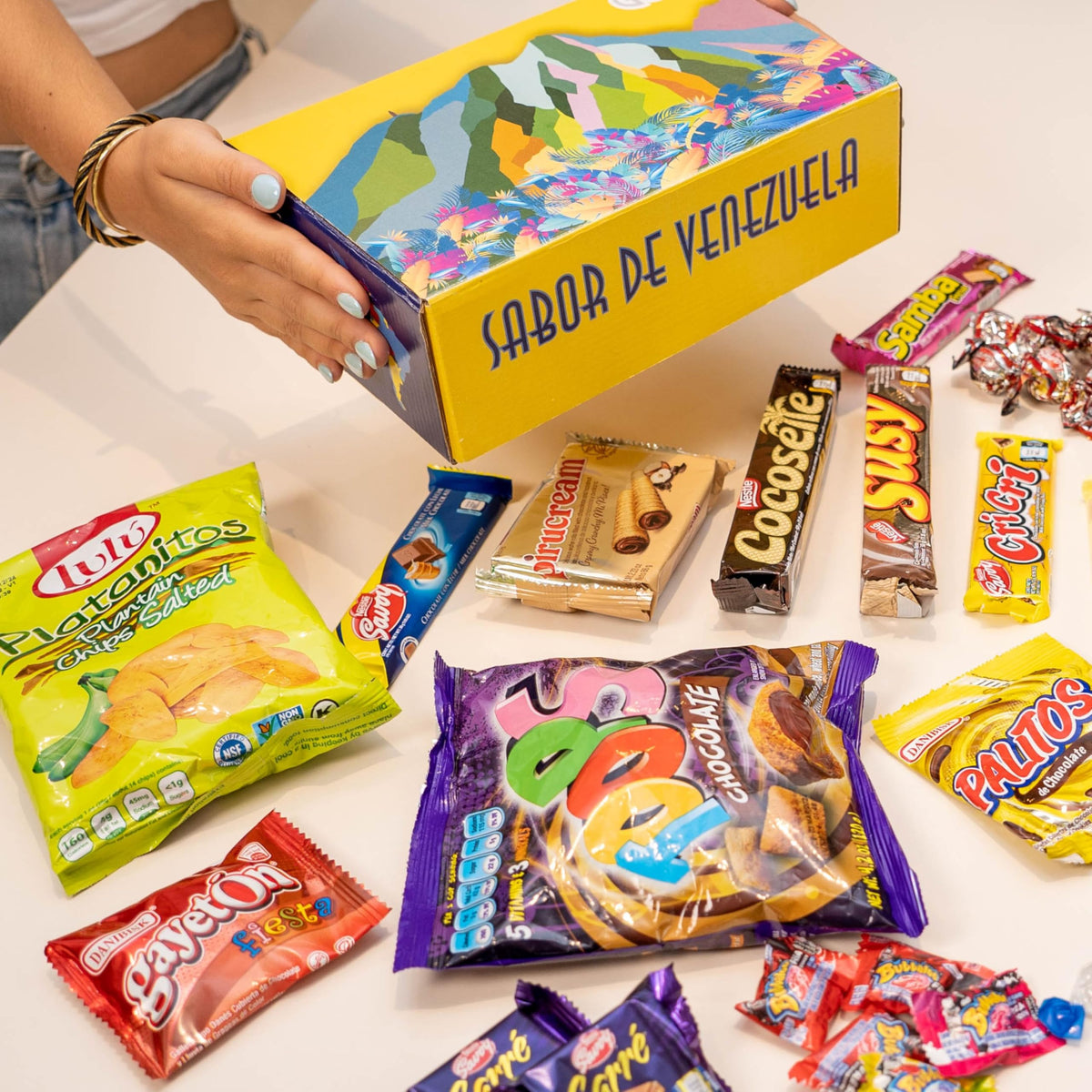 Venezuelan Candy Box Variety Pack - Authentic Sweets & Snacks with Pirucream & Cocosette | Classic