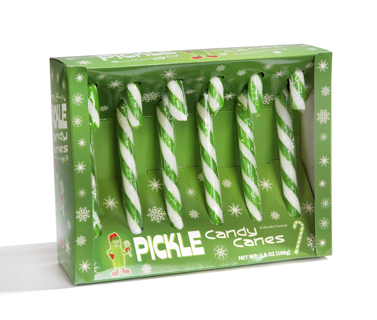 Fancy Pickle flavored Candy Canes, 3.8 OZ