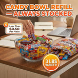 CANDYMAN Chocolate Candy Variety Pack, 3 LB Individually Wrapped