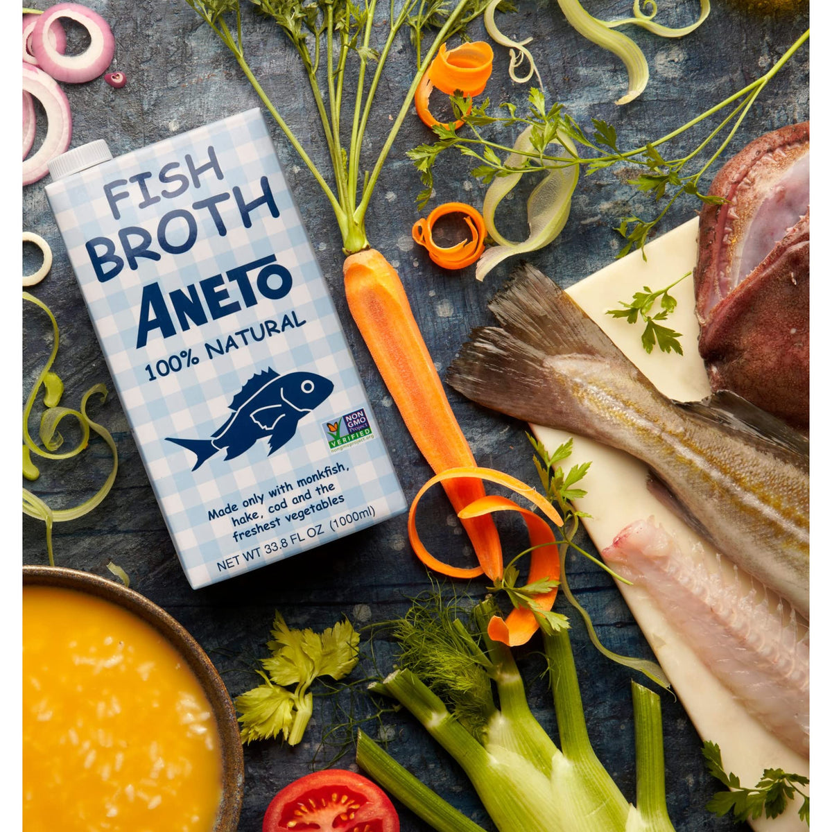 Aneto 100% Natural Fish Broth (3 Pack)