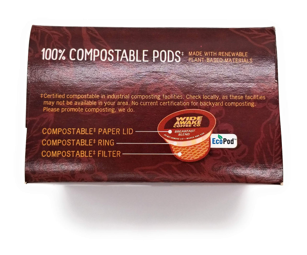 Wide Awake Coffee, Donut Shop Blend K-Cups, 30
