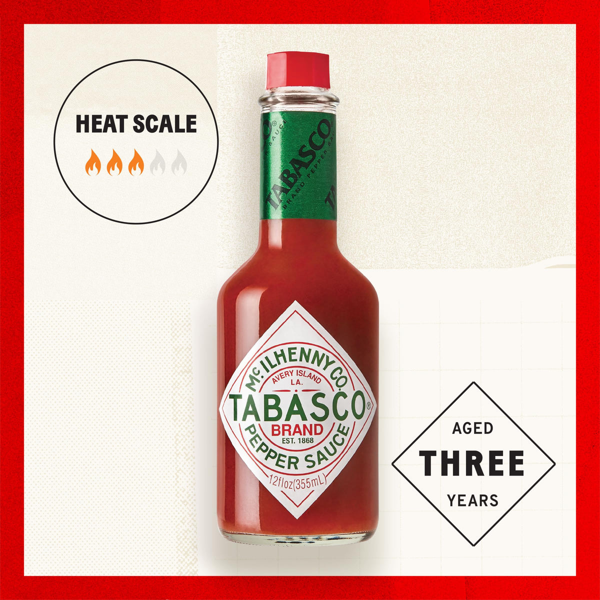 Tabasco Original Red Flavor Hot Sauce (12 Ounce)