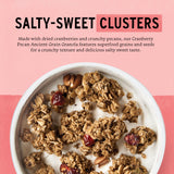 Purely Elizabeth Ancient Grain Granola, Certified Gluten-free, Vegan & Non-GMO | Coconut Sugar | Delicious Healthy Snack | Cranberry Pecan | 12oz