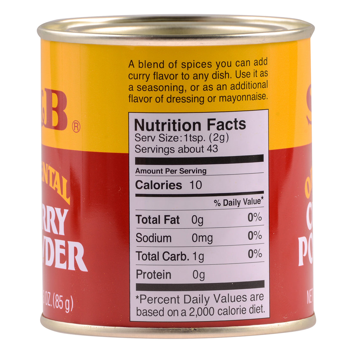 S&B Curry Powder Oriental, 3 Oz