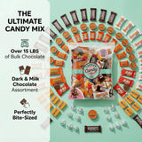 Chocolate Candy Variety Pack, 15 Lb - Mini Bars, Individually Wrapped