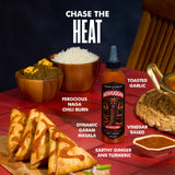 Heartbeat Hot Sauce x Meshuggah This Spiteful Snake Hot Sauce, Naga Chili & Scorpion Pepper Blend, Extra Hot Gourmet Pepper Sauce - 6 oz. 6 Pack