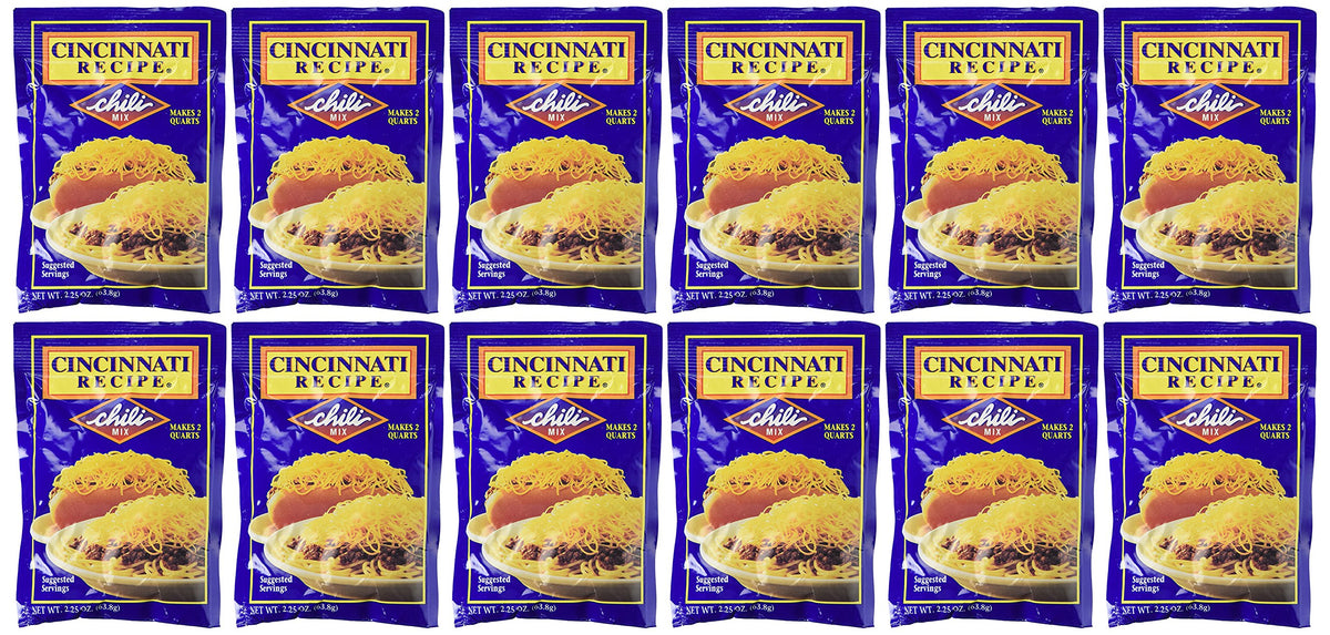 12 Pack Cincinnati Chili Mix packets