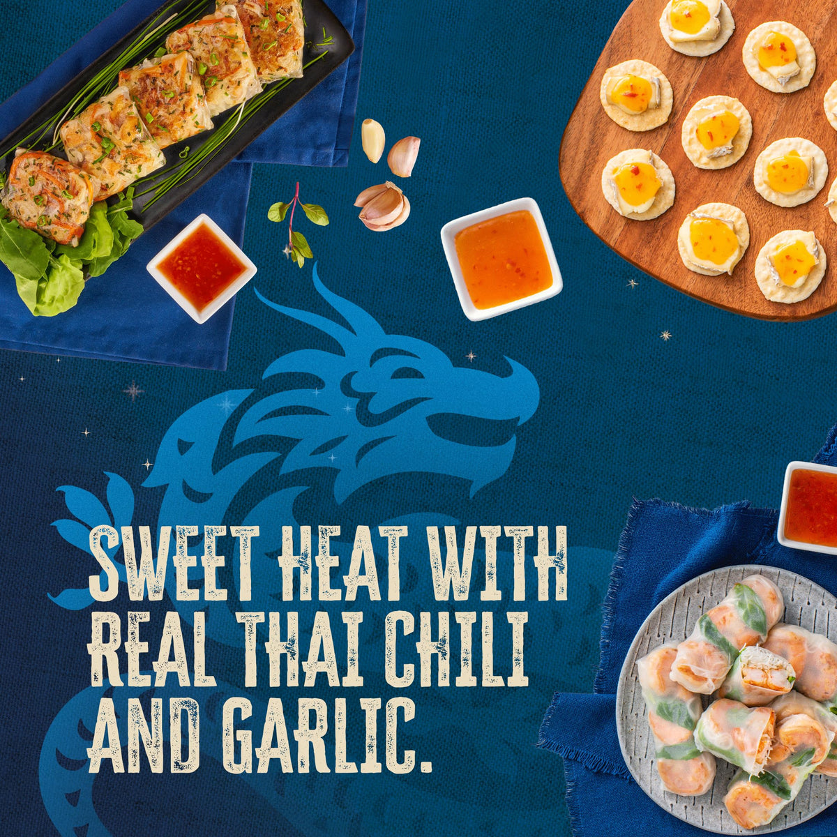 Blue Dragon Reduced Sugar Thai Sweet Chili Sauce - 10.5oz (Pack of 3) - 30% Less Sugar - No Artificial Flavors - Made with Red Chilies & Garlic