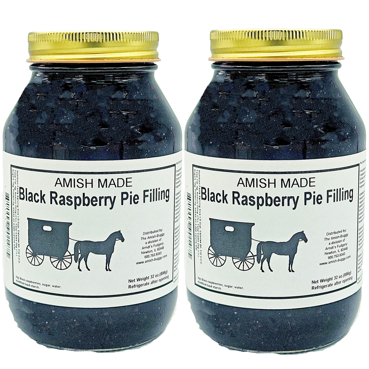 Amish Pie Filling and Topping (Black Raspberry)
