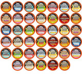 Java Factory Flavored Coffee Pods, Assorted Sampler, Variety Pack, Compatible with K Cup Brewers Including 2.0, 40 Count