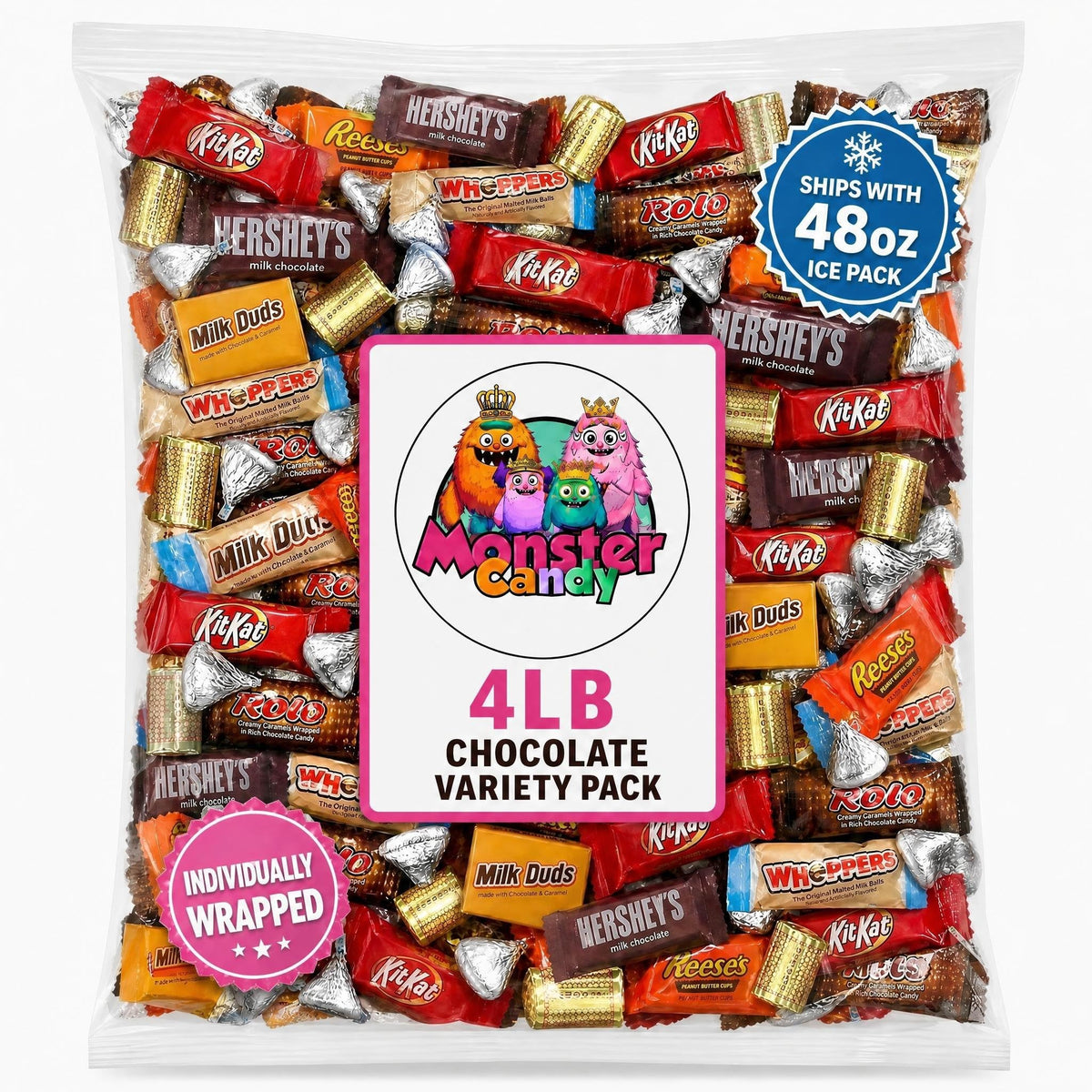 Chocolate Party Favor Candy Mix - 4 lb Pinata Stuffers Candy Bulk - Goodie Bag Stuffers for Kids Party Favors - Chocolate Candy Variety Pack Bulk