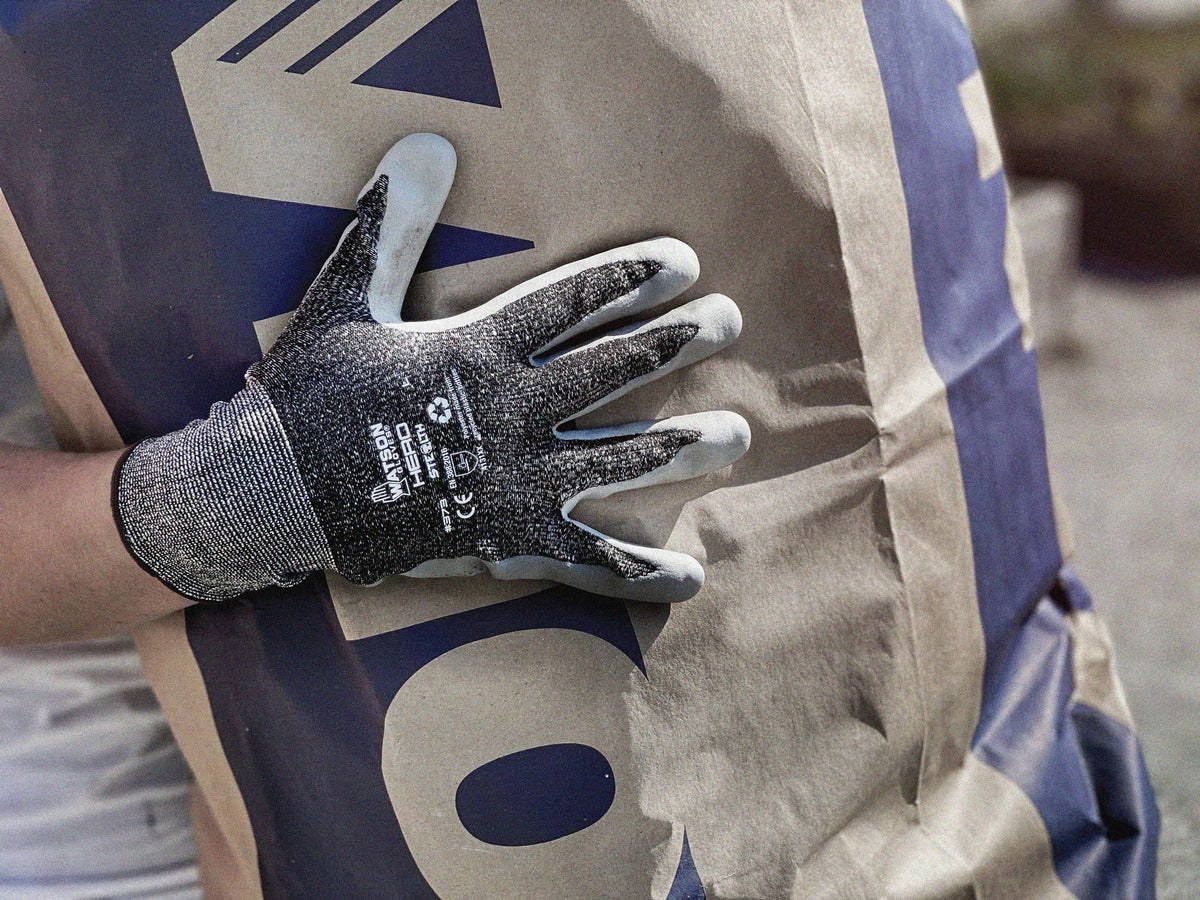 Stealth Watson Gloves Hero Sustainable Nitrile Coated Glove - Eco-Friendly, Made of Recycled Products, WasteNot Yarn (Medium)
