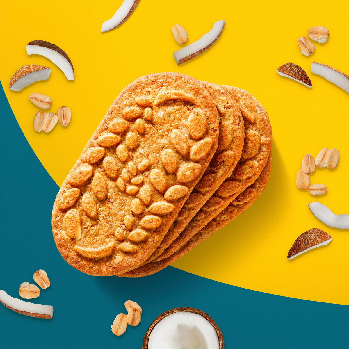 belVita Toasted Coconut Breakfast Biscuits, 5 Packs (4 Biscuits Per Pack)
