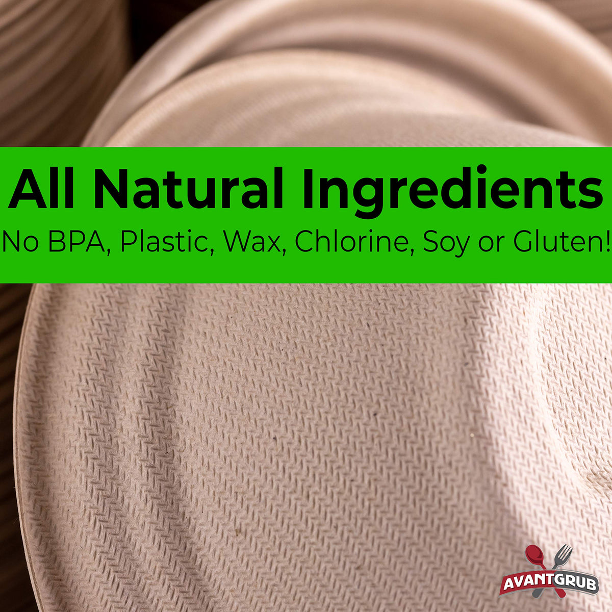 Avant Grub Mini Restaurant-Grade, Small 8 oz Bowls Bulk 100Pk. Great for Ice Cream, Chili or Soup. Disposable, Compostable Bowls are Allergen-Free