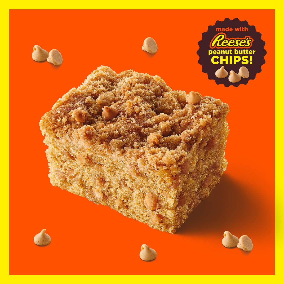 Betty Crocker REESE'S Peanut Butter Coffee Cake Mix with Mini REESE'S Peanut Butter Chips and Brown Sugar Streusel Topping, 14.2 oz