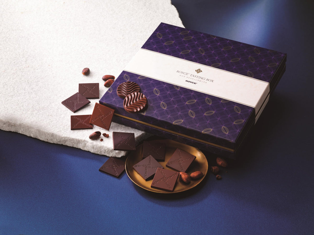 ROYCE Tasting Box Collection - Assortment of a Variety of Chocolates | Milk and Dark Chocolate Assortment Box | Luxury Chocolate Gift Set | Japanese