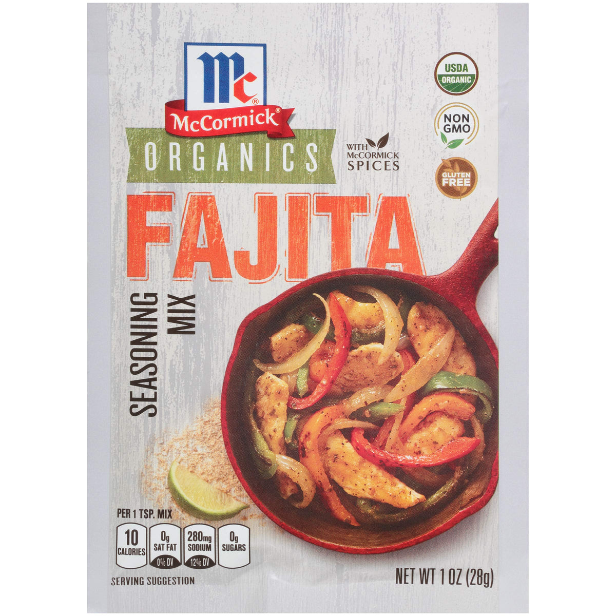 McCormick Organics Fajita Seasoning Mix, 1 oz