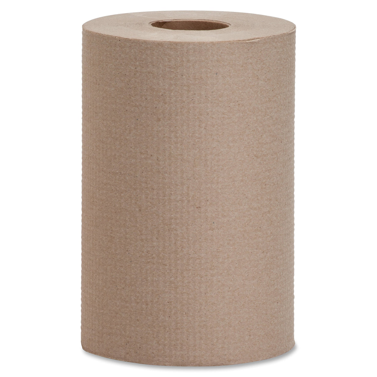 Genuine Joe Hardwound Roll Towels, Kraft, 7.9" x 350', 12 Count