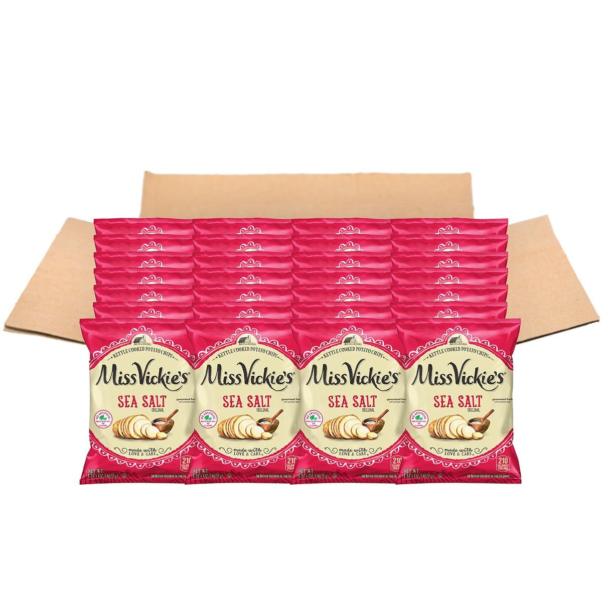 Miss Vickie's Flavored Potato Chips, Original, 28 Count,Packaging may Vary