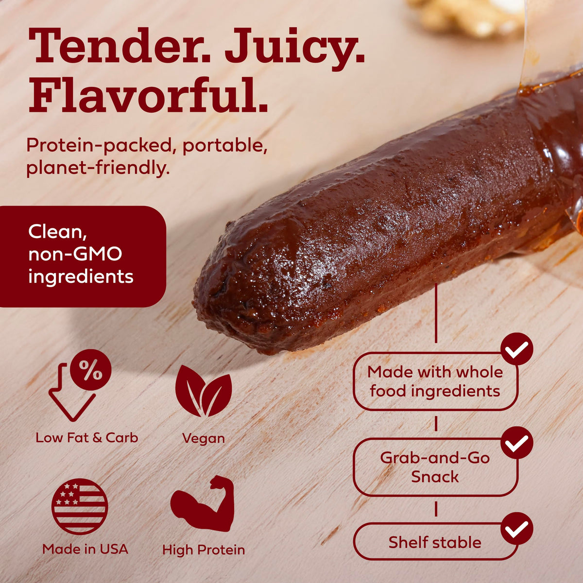 Renegade Foods Vegan Salami Sticks Variety | 10 Pack | Spicy Chorizo