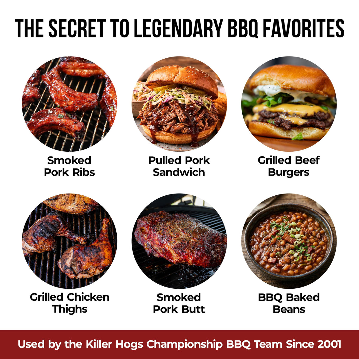 Killer Hogs The BBQ Rub, Championship Barbecue Grill and Smoking Seasoning, Spice Blend for Beef, Steak, Ribs, Burgers, Pork, and Chicken, 11 oz