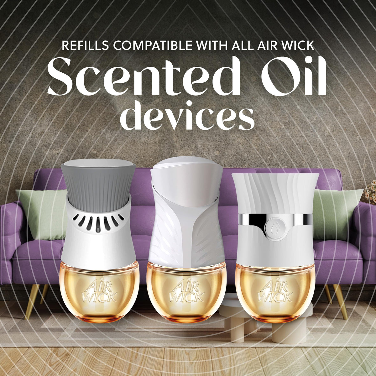 Air Wick Plug In Vibrant Scented Oils Refills, Campfire & Starlit Sky, 5 ct