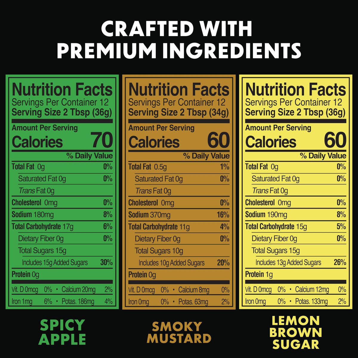 Steven Raichlen's Project Smoke BBQ Sauce Gift Set - 3 Pack Gourmet Barbecue Variety (Spicy Apple, Smoky Mustard, Lemon Brown Sugar) - Premium