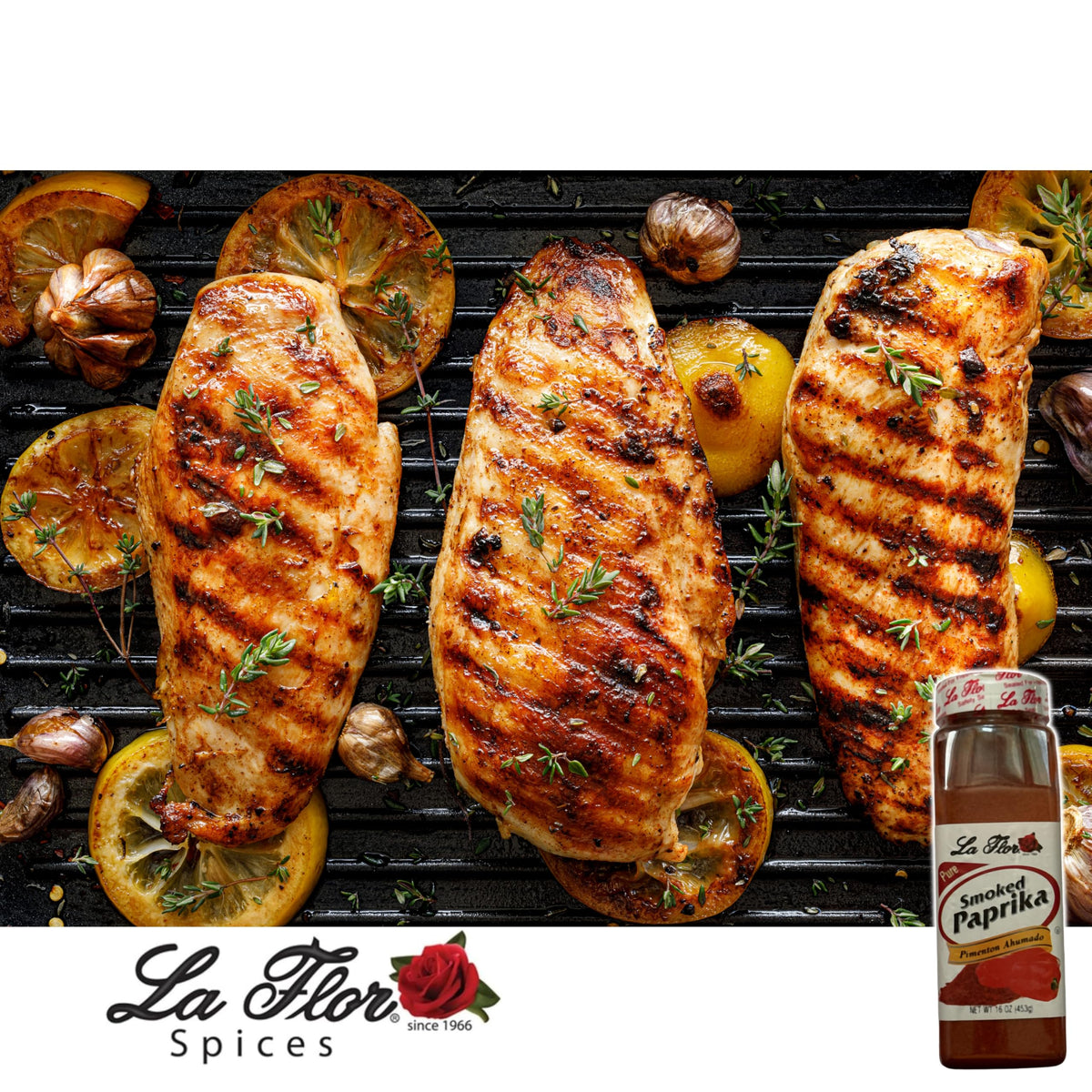 La Flor - Naturally Smoked Paprika | Premium Paprika Perfect for Meats, Rubs, Marinades & More! | 16 Oz