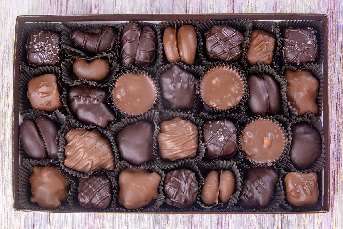 Wockenfuss Candies Nut Assortment - Milk & Dark - 1lb