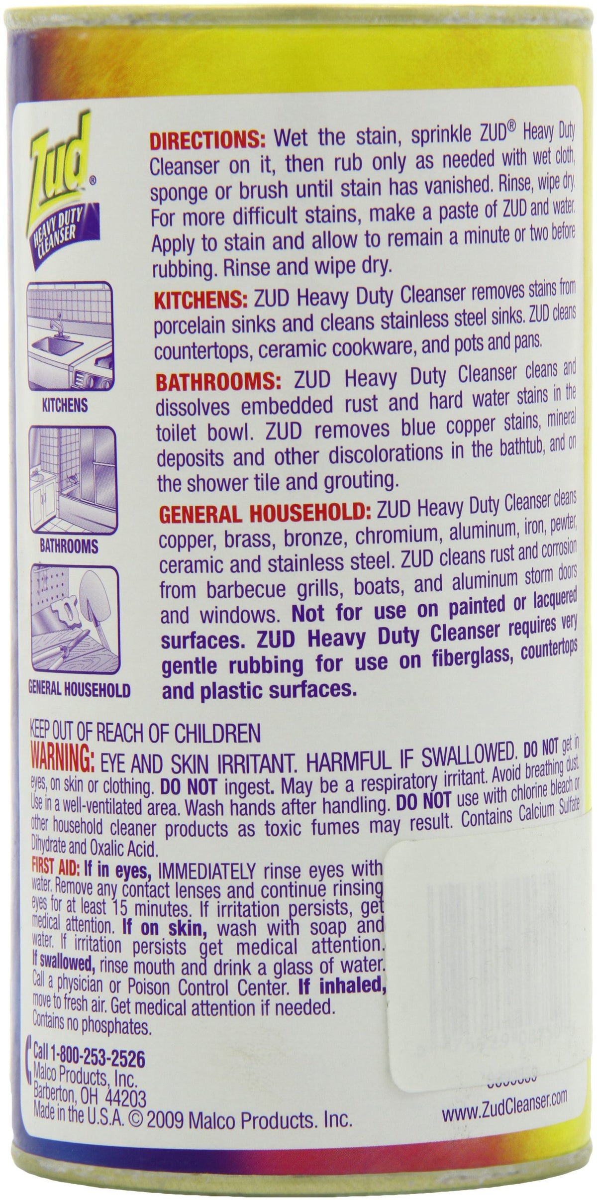 Zud Heavy Duty Cleanser, 16-Ounce (Pack of 6)