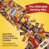 Candyman Bulk Candy Variety Pack, Individually Wrapped, 8 lb