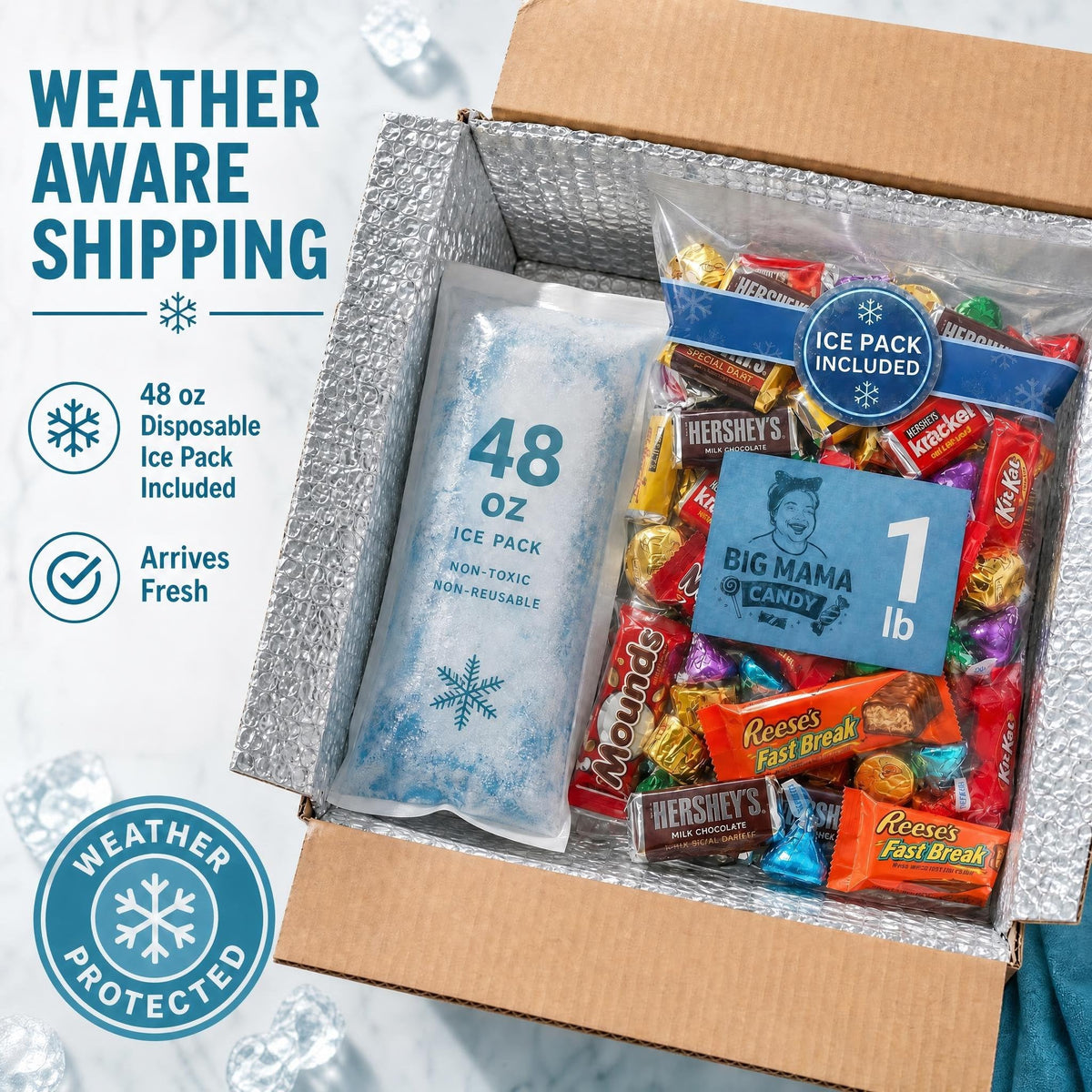 Big Mama Candy Chocolate Candy Variety Pack Mixed 1 lb Bulk