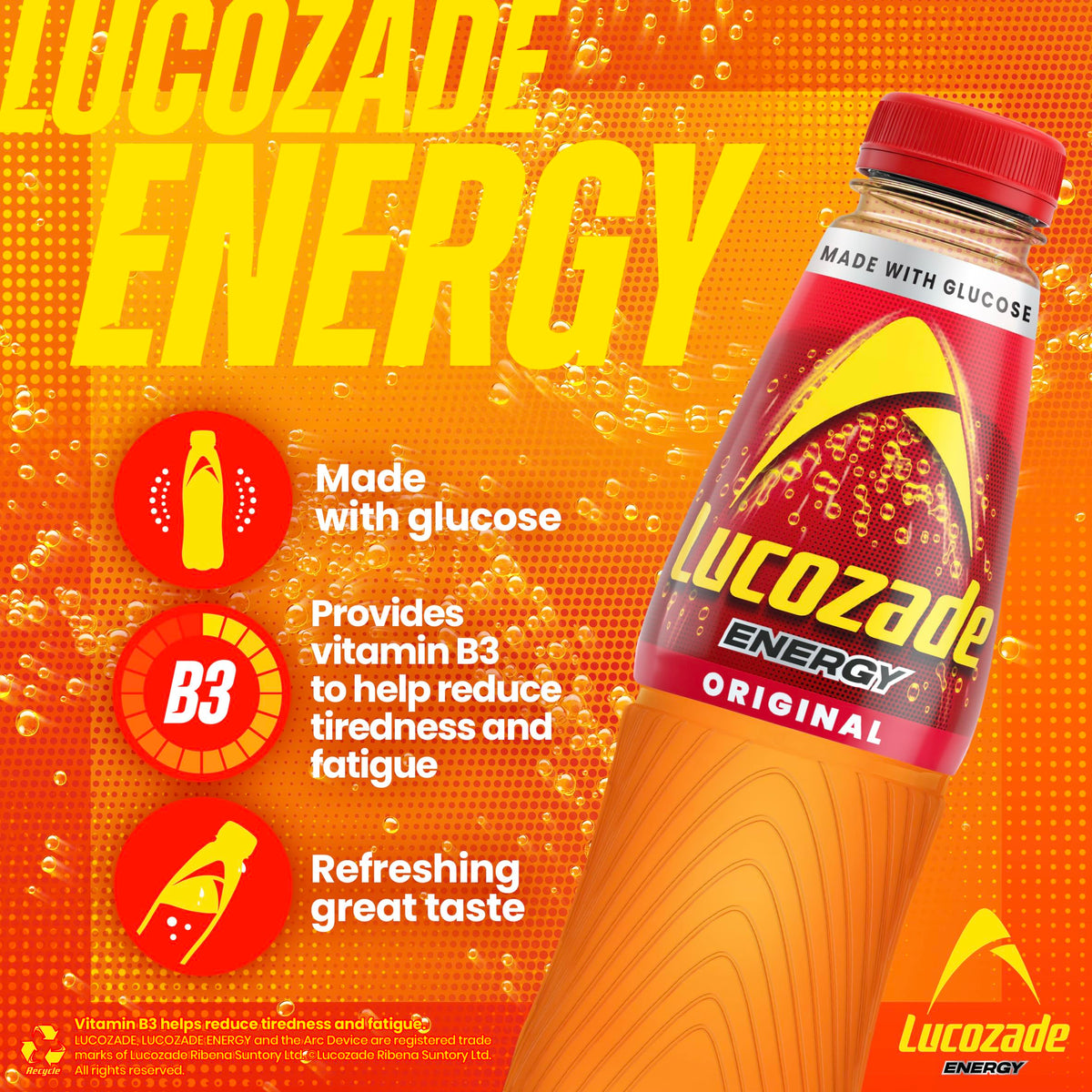Lucozade Energy Drink Original 900ml
