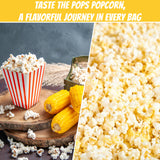 Pre-Measured, Movie Theater Style Popcorn Portion Packs 8 Ounce (Pack of 18)-Ideal for 6oz Kettles