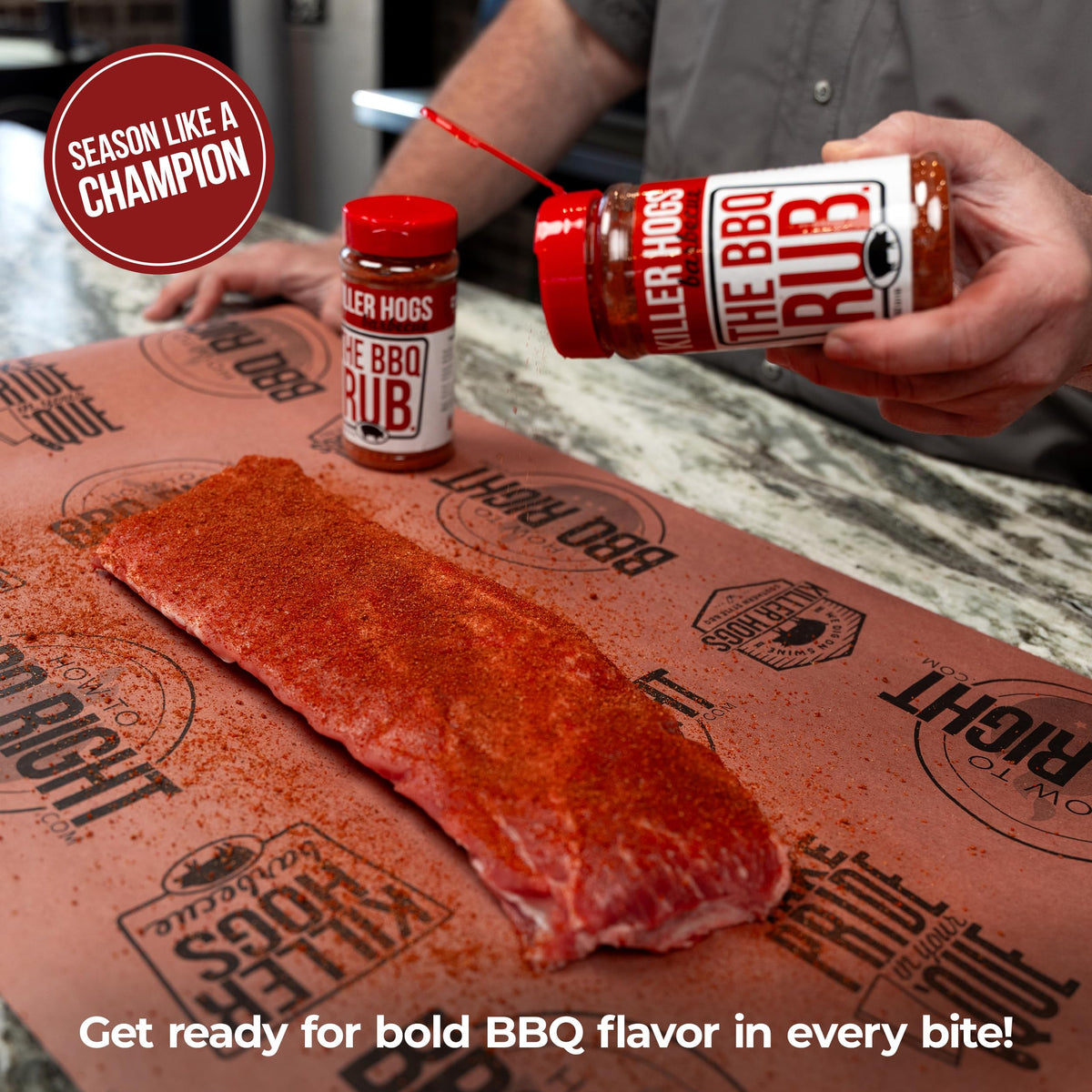 Killer Hogs The BBQ Rub, Championship Barbecue Grill and Smoking Seasoning, Spice Blend for Beef, Steak, Ribs, Burgers, Pork, and Chicken, 11 oz