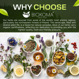 Biokoma Organic Eyebright Dried Herb 1.76oz Euphrasia Officinalis Loose Herbal Tea USDA Organic Herbal Tea - Resealable Moisture Proof Pouch, No