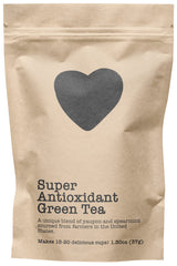 Super Antioxidant Green Tea, 15-20 Servings, Eco-Conscious Zip Pouch, Contains Caffeine, Pure Loose Leaf Tea Grown in America, 1.30 Ounce (Small)