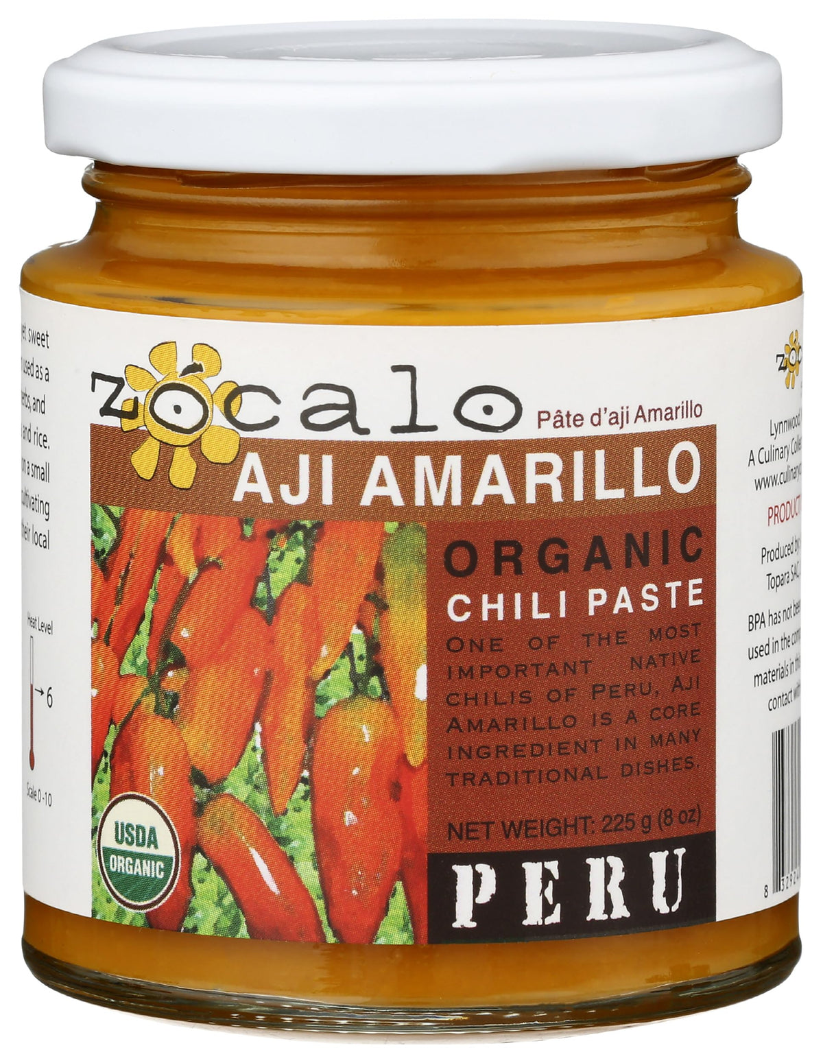 Zocalo Peru Organic Aji Amarillo Chili Paste, 8 Ounce